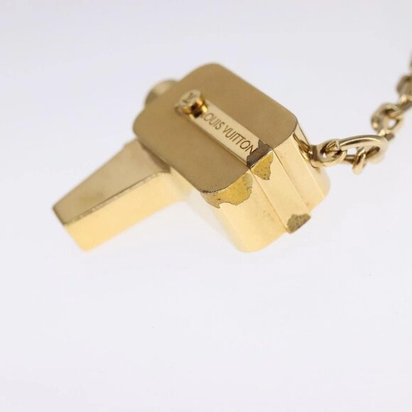 LOUIS VUITTON Porte Cles Cannes Key Holder metal Gold M65383 LV Auth 111243 - Picture 5 of 12